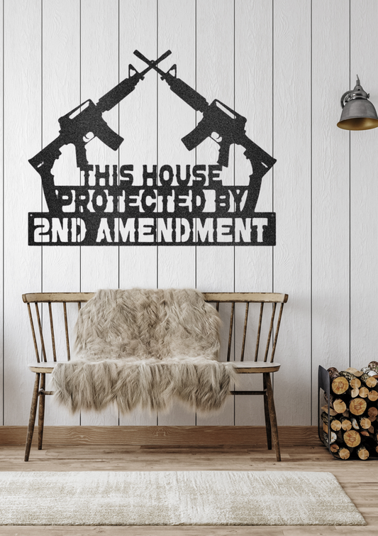 Personalized steel sign, black steel customized sign, second amendment sign, FAFO, no trespassing sign, gun sign,